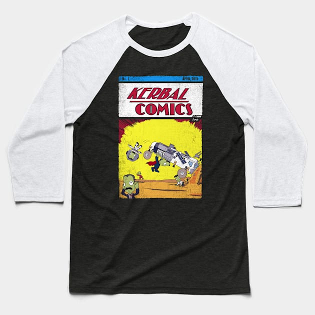 Kerbal Comics Issue 1 Baseball T-Shirt by SwordMace